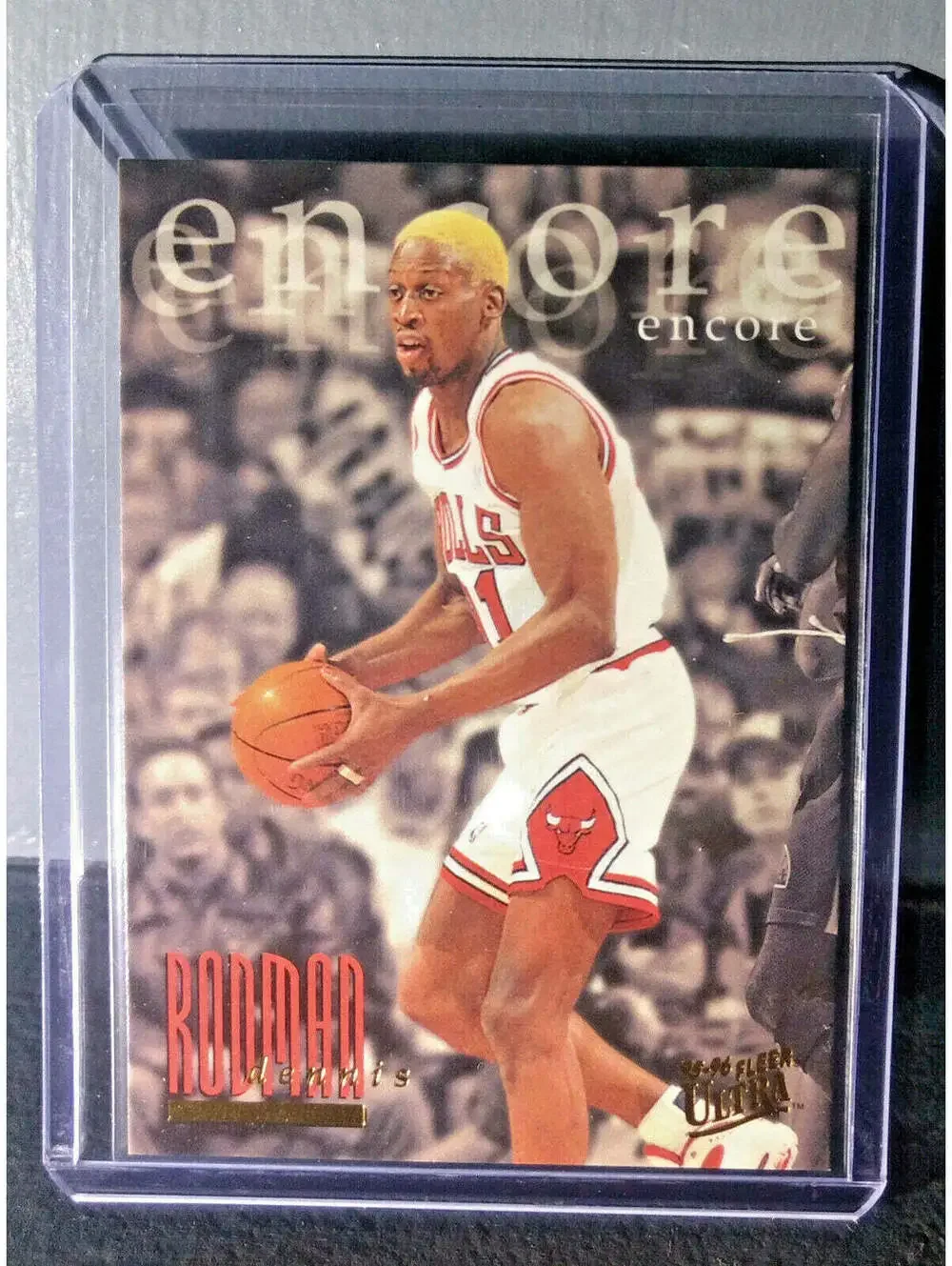 1995-96 Dennis Rodman Fleer Ultra #337 Encore Basketball Card Chicago Bulls